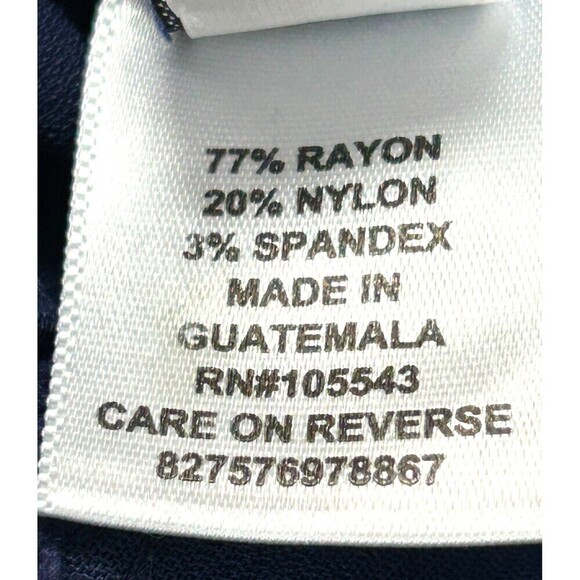 Elle Skinny Womens Size LS Short Pants Blue Pull On Elastic Waist Comfort N1 - Picture 11 of 12